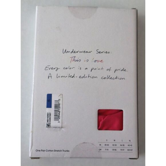 Calvin Klein NB3182651 Men Sz XL Pink This is Love Modern Cotton Stretch Trunks - Picture 2 of 4